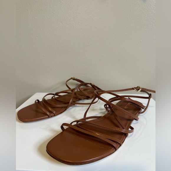 Larroude Naomi Strappy Leather Sandals - Picture 4 of 10